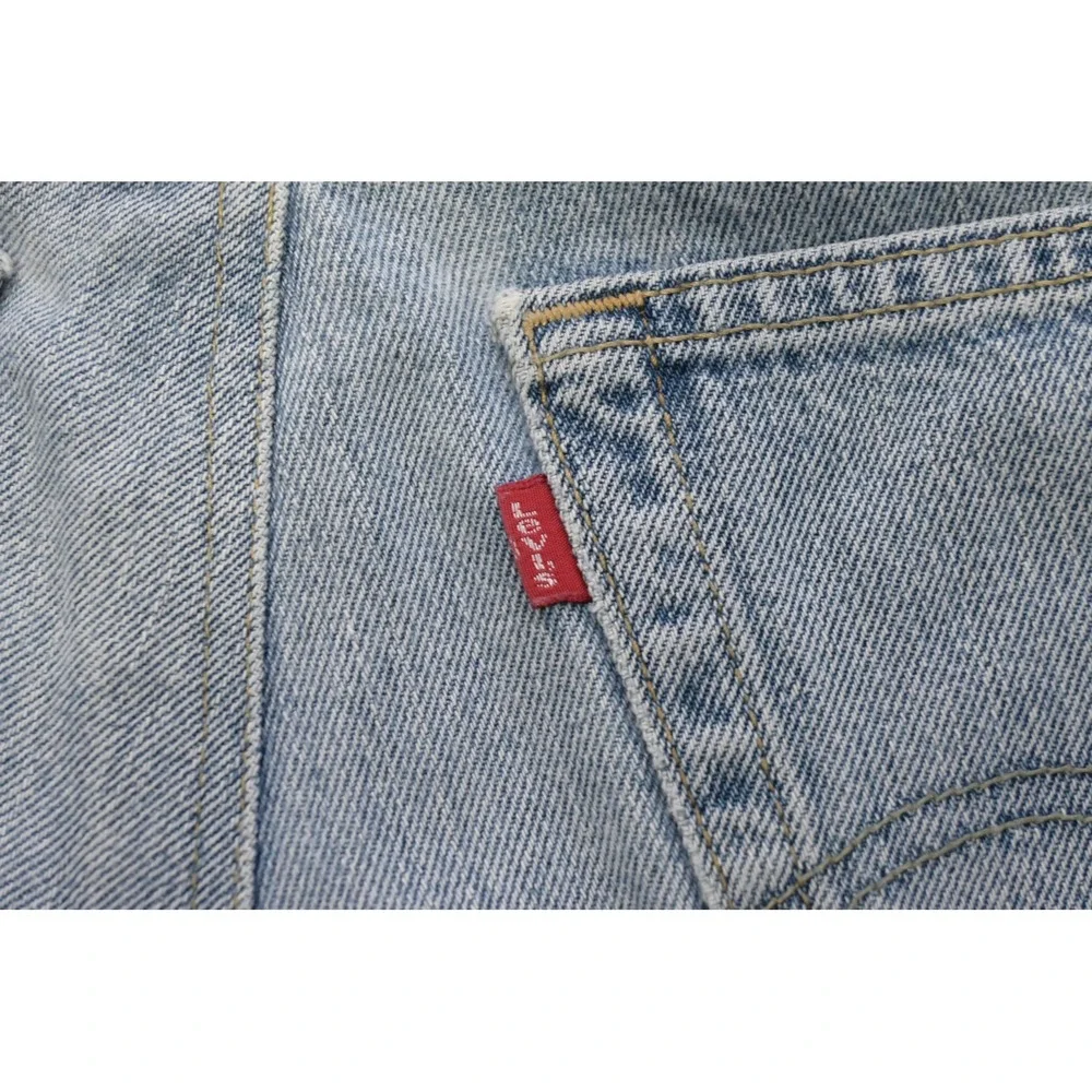 Levi's Straight Leg Jeans Mens 40x32 Light Blue Denim Casual Classic Rugged